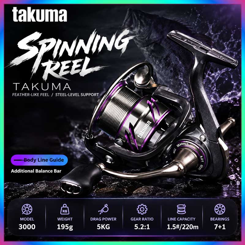 Fishing Boat Steering Wheel - Mulinello da spinning leggero Takuma Lingxi